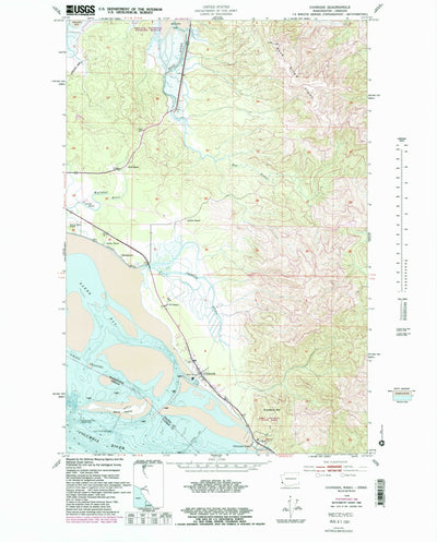 United States Geological Survey Chinook, WA-OR (1949, 24000-Scale) digital map
