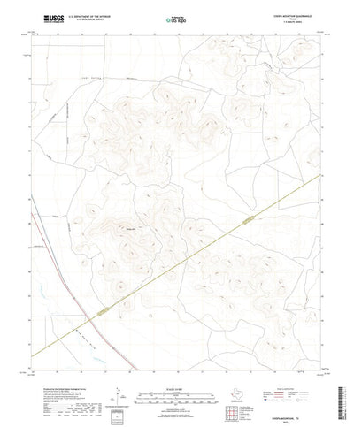 United States Geological Survey Chispa Mountain, TX (2022, 24000-Scale) digital map