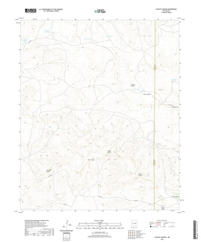 United States Geological Survey Chivata Canyon, NM (2020, 24000-Scale) digital map