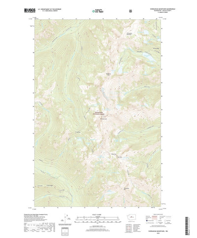 United States Geological Survey Chiwaukum Mountains, WA (2020, 24000-Scale) digital map