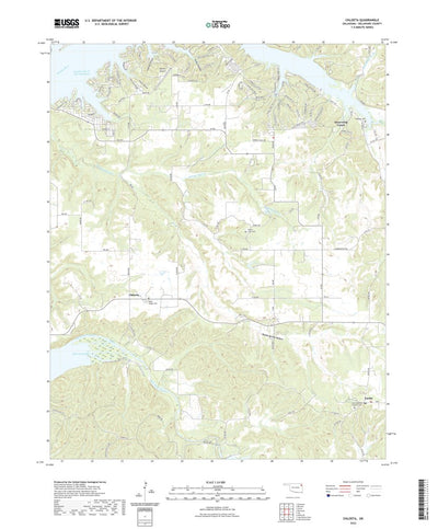 United States Geological Survey Chloeta, OK (2022, 24000-Scale) digital map