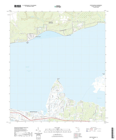 United States Geological Survey Choctaw Beach, FL (2021, 24000-Scale) digital map