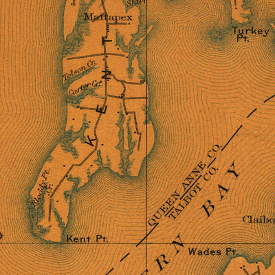 United States Geological Survey Choptank, MD (1898, 125000-Scale) digital map