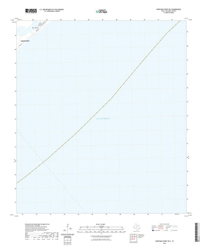 United States Geological Survey Christmas Point OE S, TX (2022, 24000-Scale) digital map