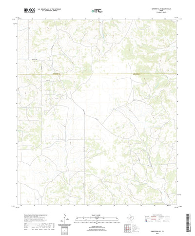 United States Geological Survey Christoval SE, TX (2022, 24000-Scale) digital map