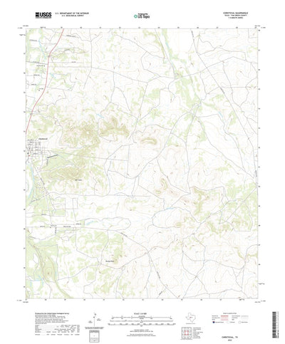 United States Geological Survey Christoval, TX (2022, 24000-Scale) digital map