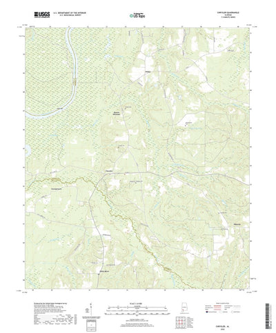 United States Geological Survey Chrysler, AL (2020, 24000-Scale) digital map