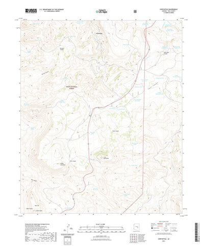 United States Geological Survey Chrysotile, AZ (2021, 24000-Scale) digital map
