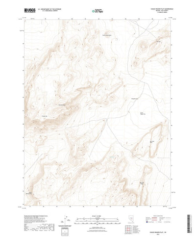 United States Geological Survey Chuck Wagon Flat, NV (2021, 24000-Scale) digital map