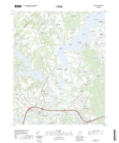 United States Geological Survey Chuckatuck, VA (2022, 24000-Scale) digital map