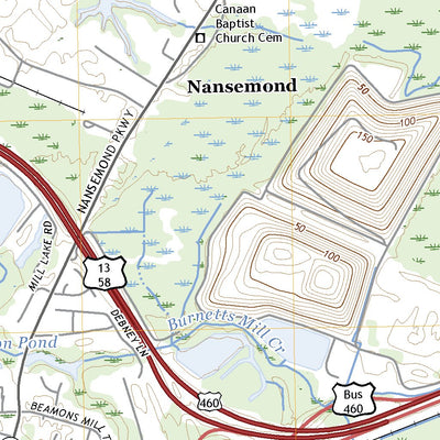 United States Geological Survey Chuckatuck, VA (2022, 24000-Scale) digital map