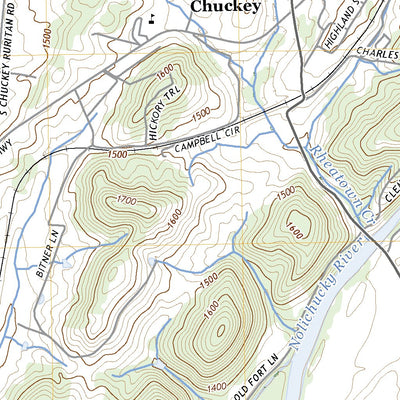United States Geological Survey Chuckey, TN (2022, 24000-Scale) digital map