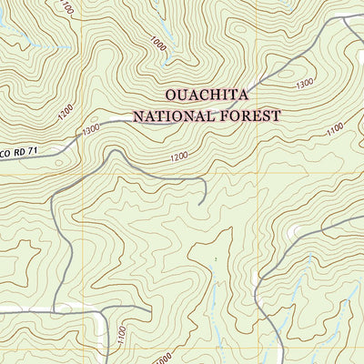 United States Geological Survey Chula Mountain, AR (2020, 24000-Scale) digital map