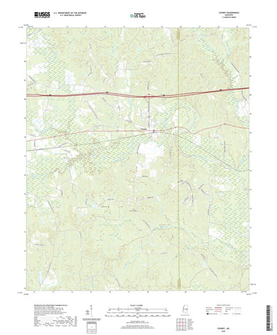 United States Geological Survey Chunky, MS (2020, 24000-Scale) digital map