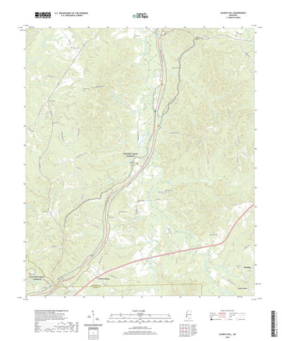 United States Geological Survey Church Hill, MS (2020, 24000-Scale) digital map
