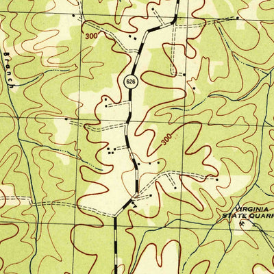 United States Geological Survey Church Road, VA (1944, 31680-Scale) digital map