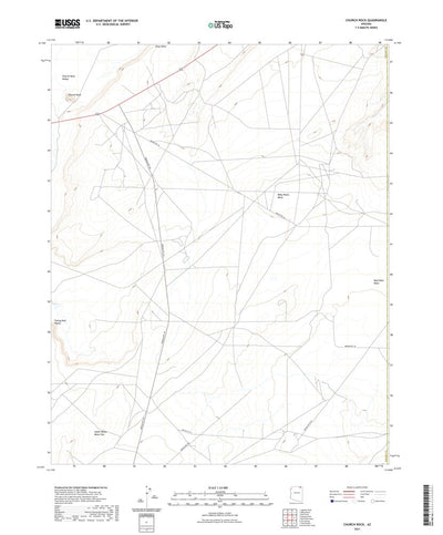 United States Geological Survey Church Rock, AZ (2021, 24000-Scale) digital map
