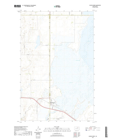 United States Geological Survey Churchs Ferry, ND (2020, 24000-Scale) digital map