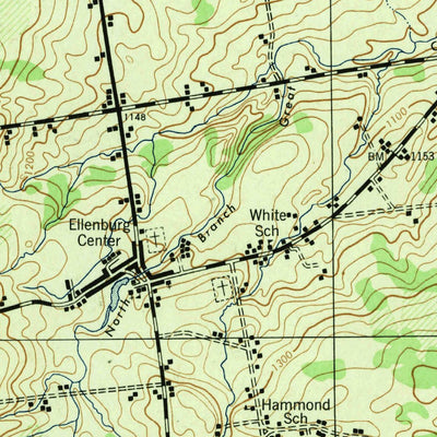 United States Geological Survey Churubusco, NY (1943, 62500-Scale) digital map