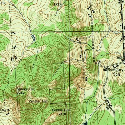 United States Geological Survey Churubusco, NY (1943, 62500-Scale) digital map