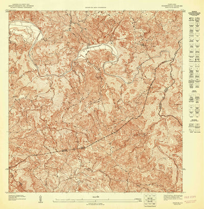 United States Geological Survey Ciales SE, PR (1947, 10000-Scale) digital map