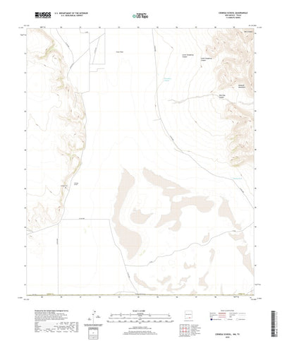 United States Geological Survey Cienega School, NM (2020, 24000-Scale) digital map