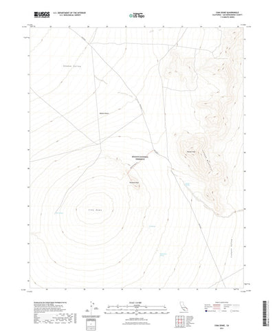 United States Geological Survey Cima Dome, CA (2021, 24000-Scale) digital map