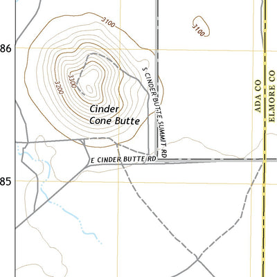 United States Geological Survey Cinder Cone Butte, ID (2020, 24000-Scale) digital map