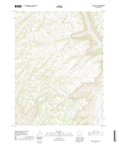 United States Geological Survey Circle Dot Gulch, CO (2022, 24000-Scale) digital map