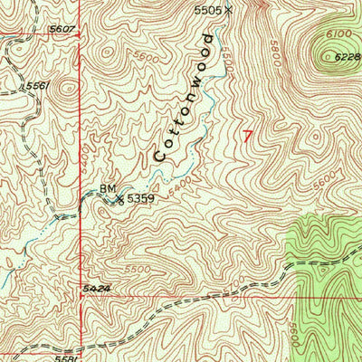 United States Geological Survey Circle Mesa, NM (1949, 24000-Scale) digital map