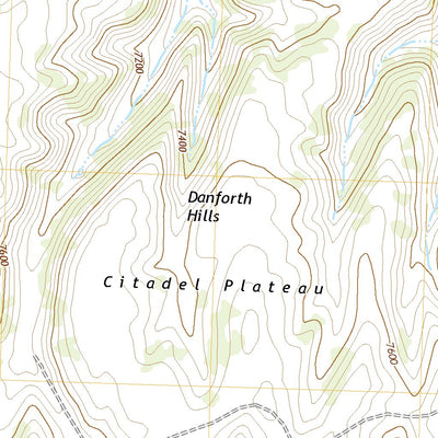 United States Geological Survey Citadel Plateau, CO (2022, 24000-Scale) digital map