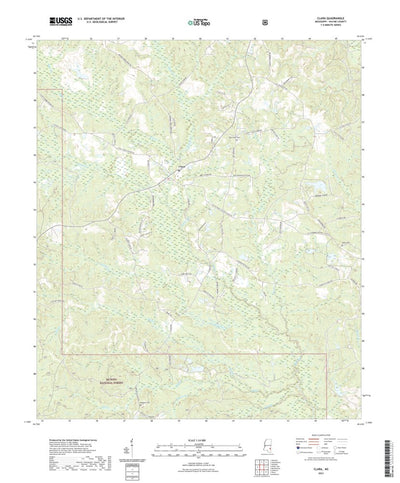 United States Geological Survey Clara, MS (2021, 24000-Scale) digital map