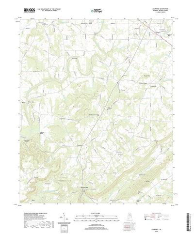 United States Geological Survey Clarence, AL (2020, 24000-Scale) digital map