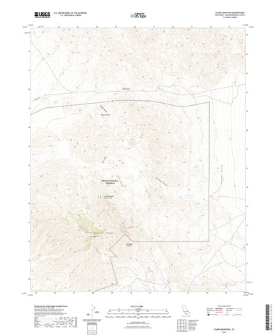 United States Geological Survey Clark Mountain, CA (2021, 24000-Scale) digital map