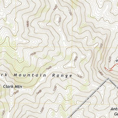 United States Geological Survey Clark Mountain, CA (2021, 24000-Scale) digital map