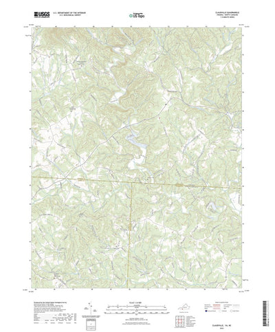 United States Geological Survey Claudville, VA (2022, 24000-Scale) digital map