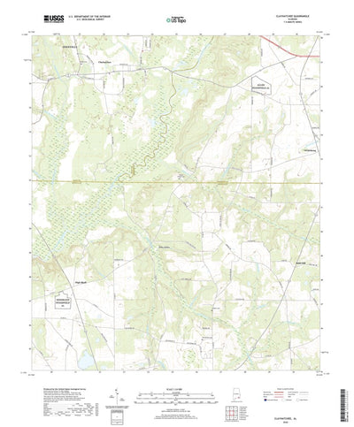 United States Geological Survey Clayhatchee, AL (2020, 24000-Scale) digital map