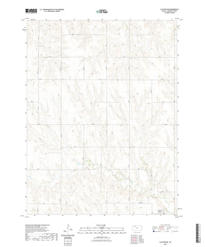 United States Geological Survey Clayton NE, KS (2022, 24000-Scale) digital map