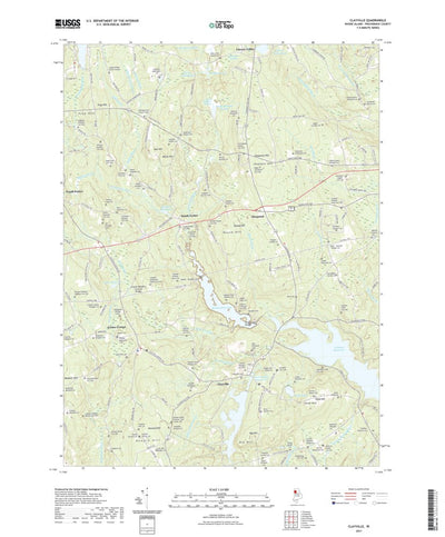 United States Geological Survey Clayville, RI (2021, 24000-Scale) digital map