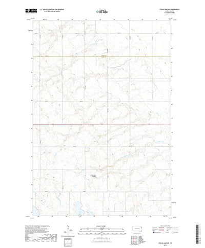 United States Geological Survey Clear Lake NE, SD (2021, 24000-Scale) digital map
