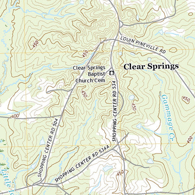 United States Geological Survey Clear Springs, MS (2021, 24000-Scale) digital map