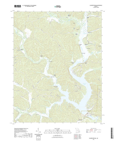 United States Geological Survey Clearwater Dam, MO (2021, 24000-Scale) digital map