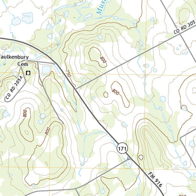 United States Geological Survey Cleburne East, TX (2022, 24000-Scale) digital map