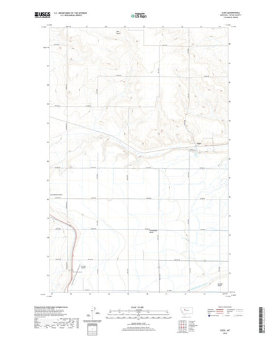 United States Geological Survey Cleiv, MT (2020, 24000-Scale) digital map