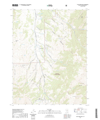 United States Geological Survey Cleve Creek Baldy, NV (2021, 24000-Scale) digital map