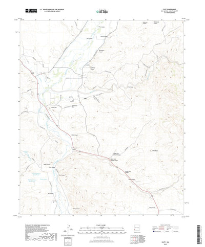 United States Geological Survey Cliff, NM (2020, 24000-Scale) digital map
