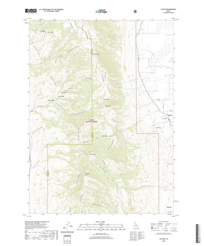 United States Geological Survey Clifton, ID (2020, 24000-Scale) digital map