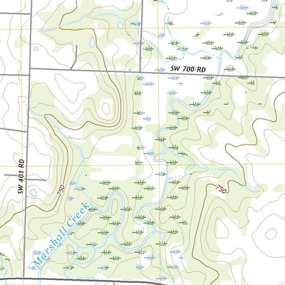 United States Geological Survey Clinton South, MO (2021, 24000-Scale) digital map