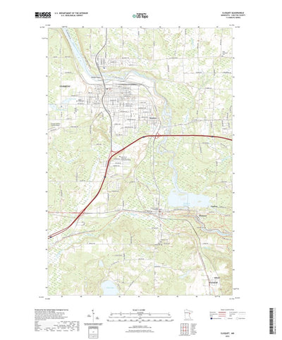 United States Geological Survey Cloquet, MN (2022, 24000-Scale) digital map