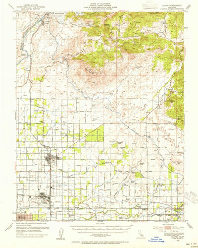 United States Geological Survey Clovis, CA (1946, 62500-Scale) digital map